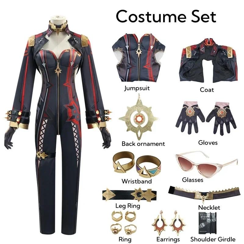 Genshin Impact Mavuika Cosplay Costume Game Genshin Pyro Ar on Sexy Uniform Halloween Party Women Co
