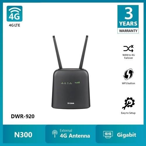 D-LINK MODEM 4G LTE DWR 920 WIRELESS N300 ROUTER - DWR-920