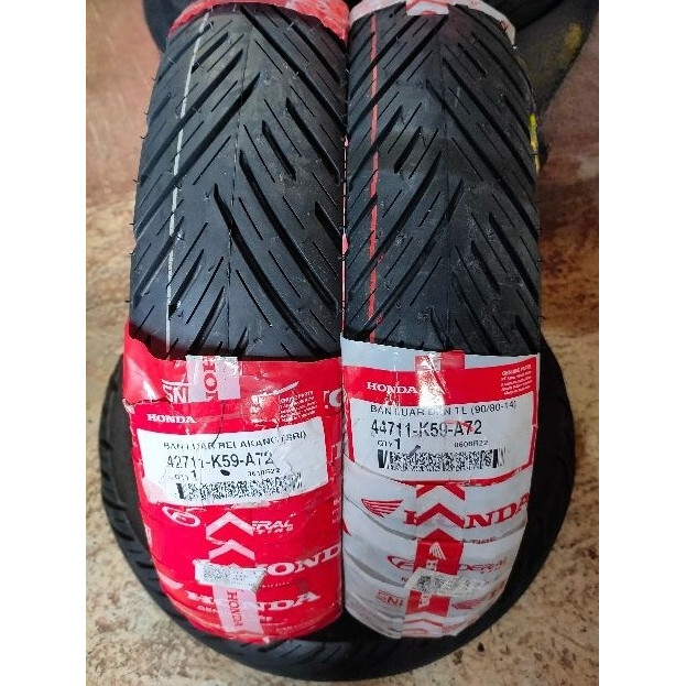 BAN HONDA (90/80-14) (100/80-14) TUBELESS FEDERAL  AHM K59 A72 VARIO 150 125 BEAT 110 SCOOPY SPACY G