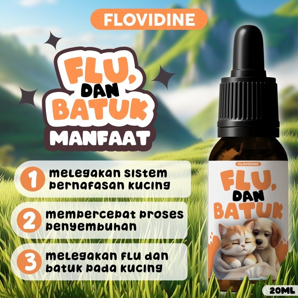 Obat Flu Dan Batuk Kucing & Anjing by Flovidine Obat Flu Kucing Obat Pilek Kucing Obat Batuk Kucing