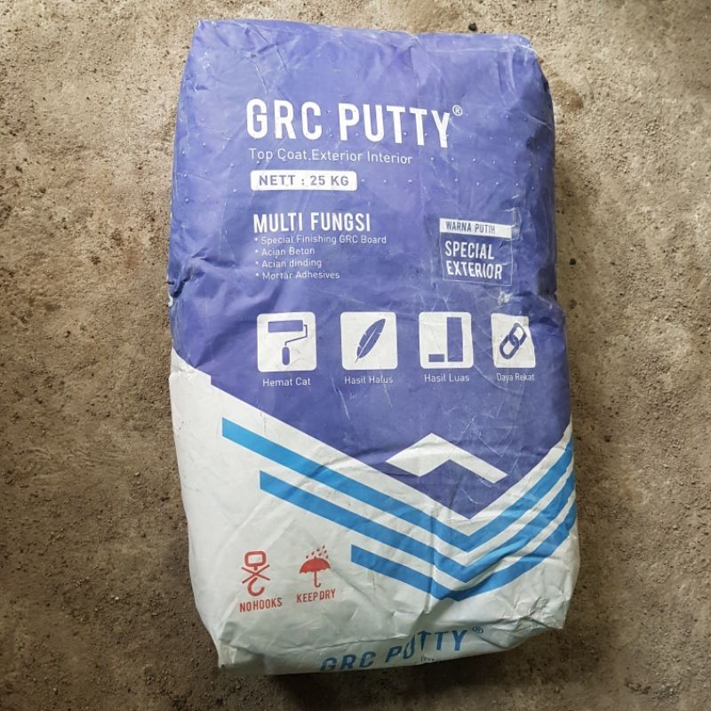 GRC Board TOP COAT TOPCOAT Semen Aci Acian Pengisi Nat Dempul Compound Kompon Compon 20KG 20 Kg