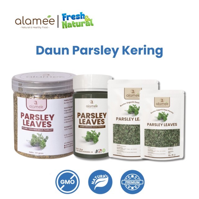 

ALAMEE Parsley Kering Dried Persley Flakes Daun Peterseli Leaves Bumbu Masak Dapur Organik 125g fresh and natural
