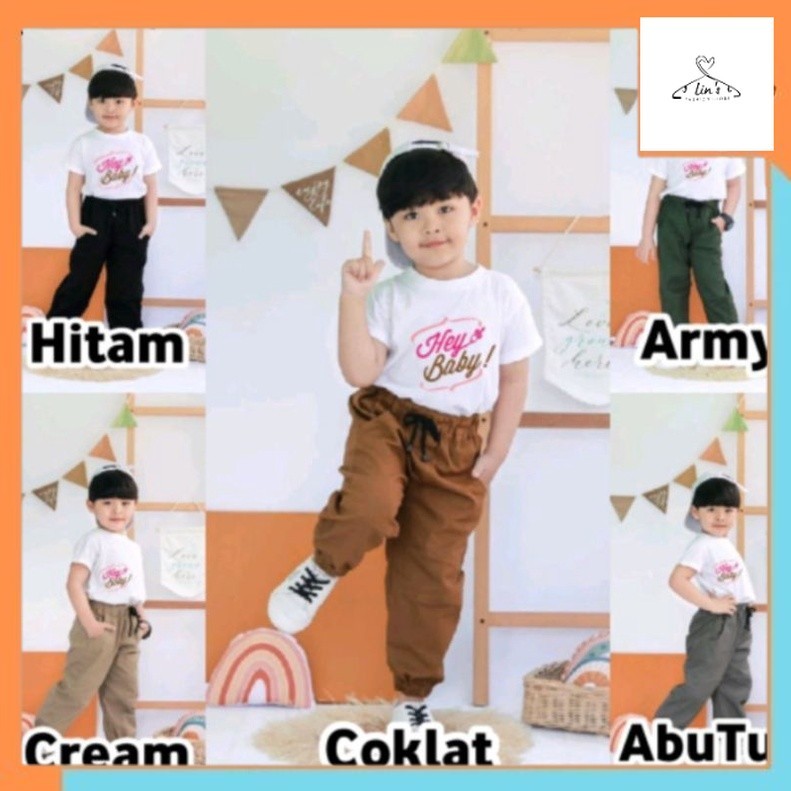 Pakaian Anak Murah Celana celana anak perempuan laki-laki jogger anak usia 1 - 12 Tahun  celana joge