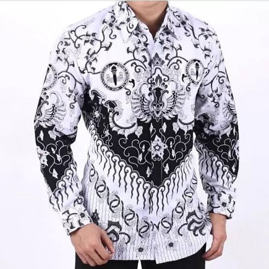HIGH QUALITY Kemeja Batik PGRI pria motif Kusuma Bangsa_PGRI pria_seragaman PGRI