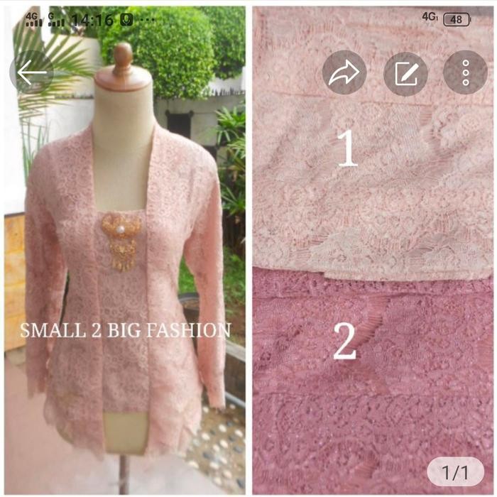 

kebaya jadi panjang / kebaya kutubaru brukat / kebaya kutu baru brokat