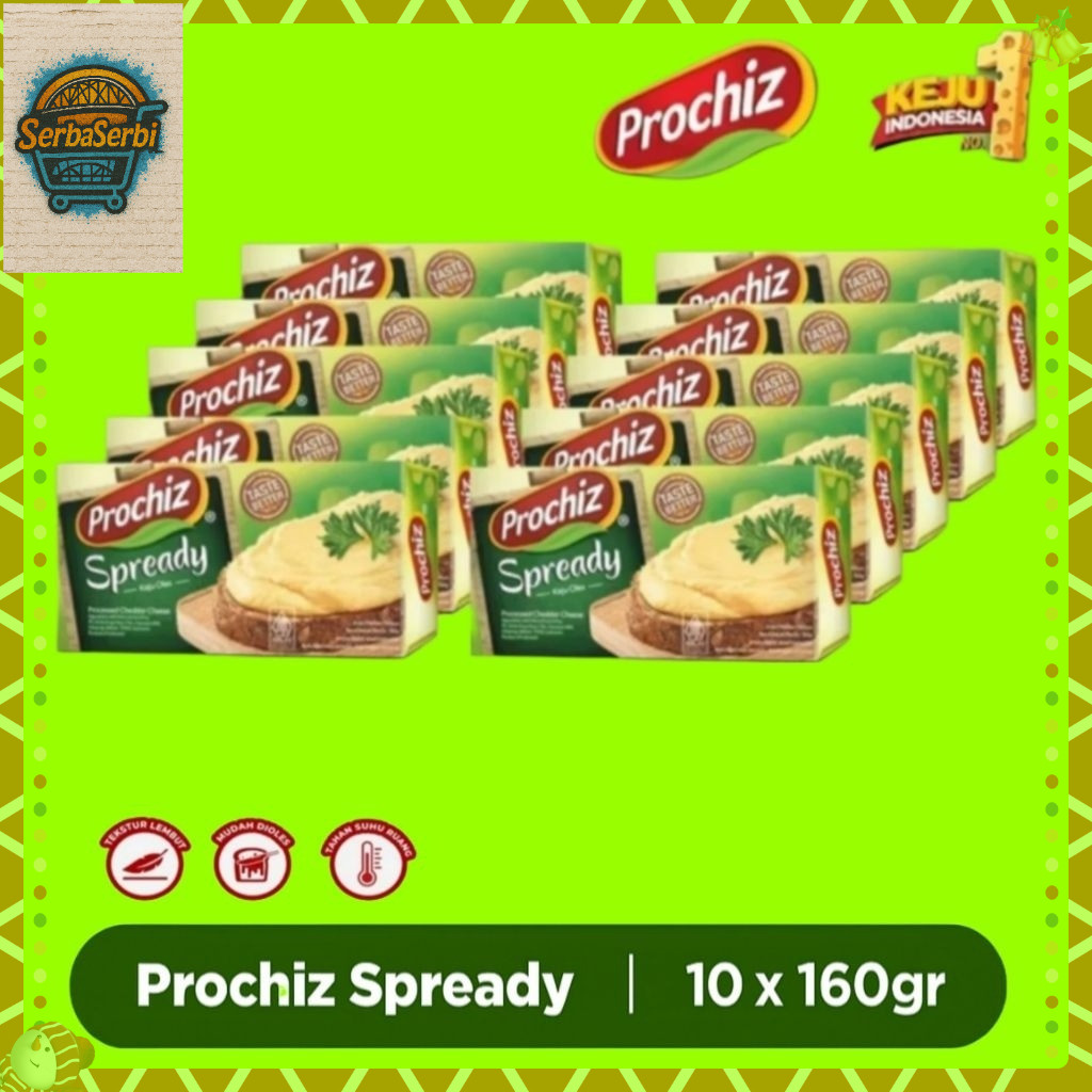

( ISI 10 PCS ) Prochiz Spready 10 x 160gr – Keju Oles Creamy