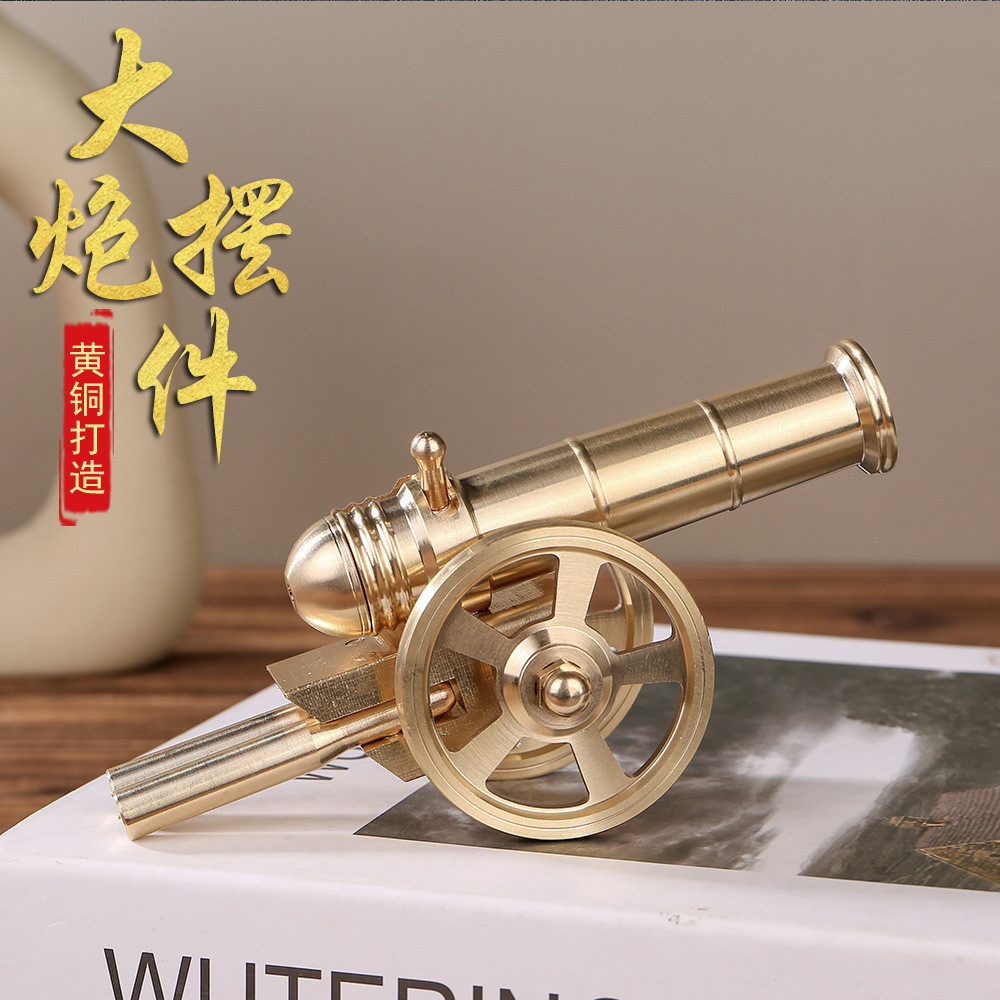 Model Meriam Kuningan Kreatif Cina Tembaga Italia Hadiah Ornamen Pintu Masuk Mini Pembukaan Mainan S