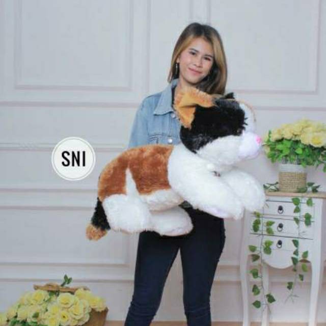 Boneka Kucing Esmeralda Xxl Sni Ukuran 70cm / Toko Boneka Jumbo Co
