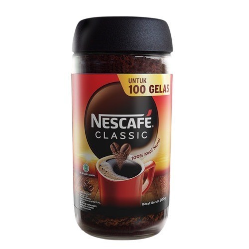 

Nescafe Classic Jar Coffee Instant Botol Kopi Murni 200 gr