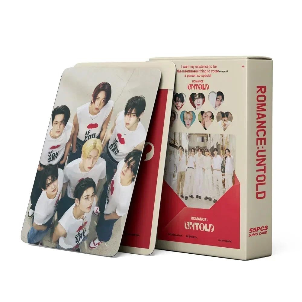 

Kpop Boys 55Pcs Idol New Album ROMANCE : UNTOLD Lomo Card Photocards High Quality Double Sided Printd Postcards Fans Collection
