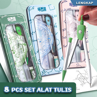 

Kompas set 8in1 Matematika Penggaris set Jangka set Compass set Math set pensil murah