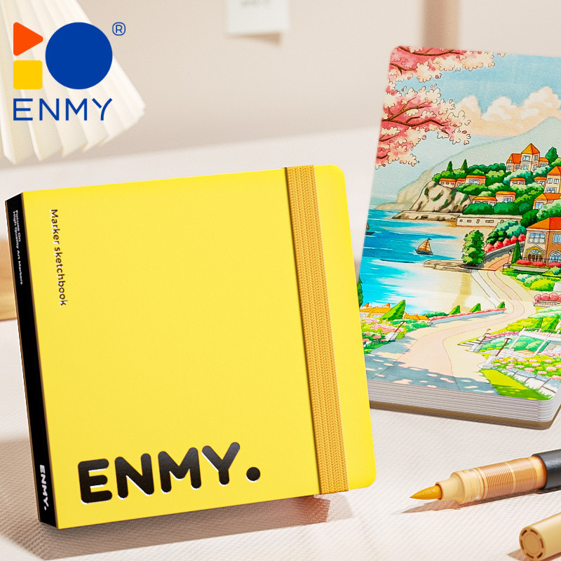 

ENMY Marker Sketchbook Buku Gambar Khusus Untuk Spidol 120*120mm 30 Lembar/buku