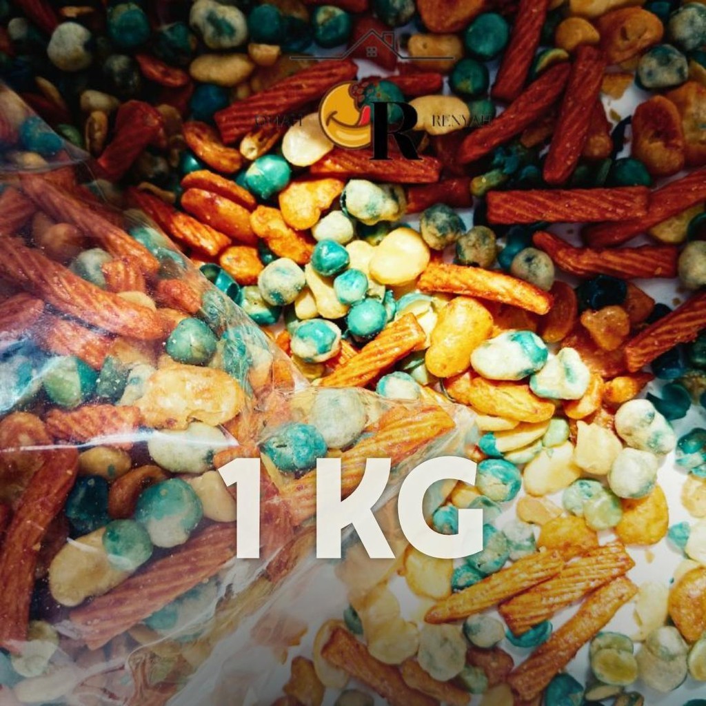

[ 1KG/500GR/250GR ] Kacang Campur Cap Jaipong / Kacang Koro Mix / Kacang Koro MixPremium Asin Camilan Snack Toples Food Cemilan