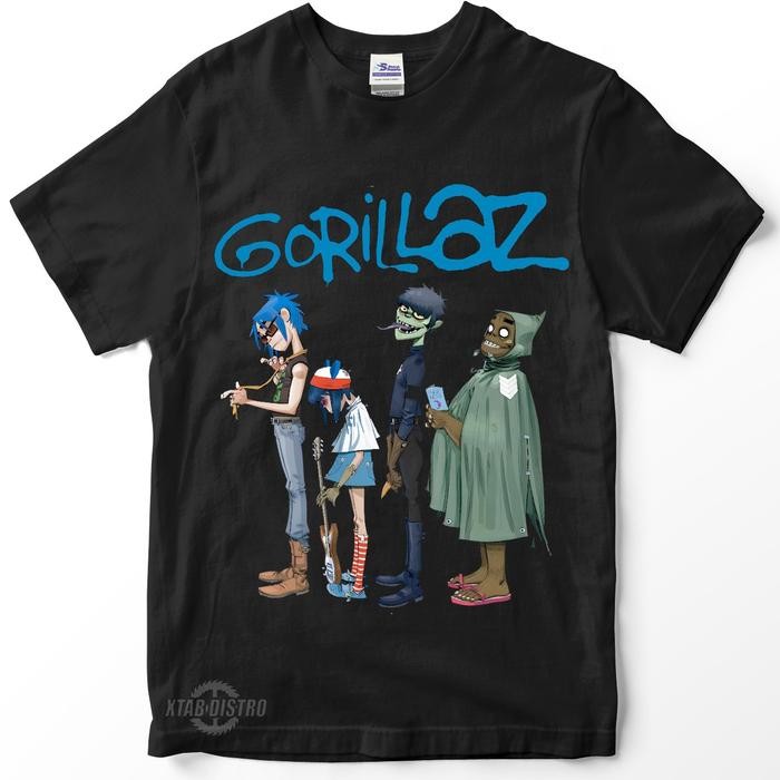 Kaos band GORILLAZ CLINT EASTWOOD Premium tshirt gorillaz - M