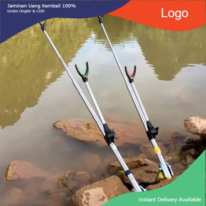 Jagrak Tegek / Jagrak Pancing Multifingsi / Bracket Pancing - Stainless, 1.7 meter AF20