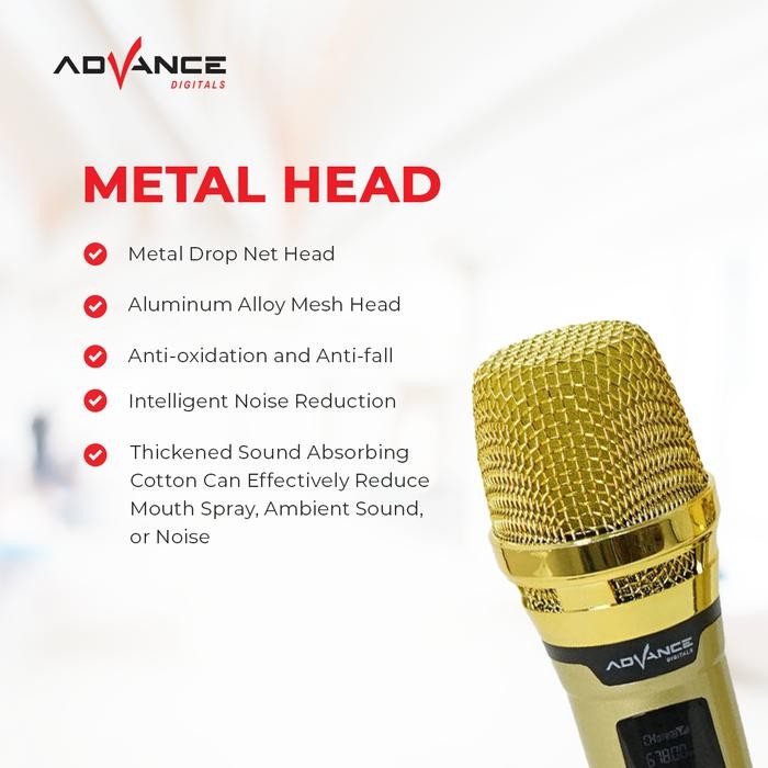 COD Microphone Advance MIC-101 PRO Profesional Mic Wireless - MIC-101 PRO