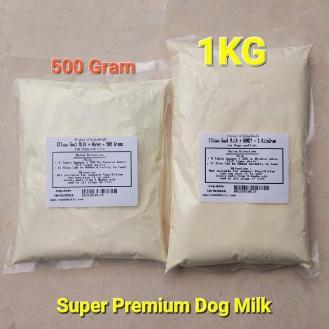 

Susu Kambing Ettawa + Madu Untuk Anjing, Goat Milk for Dog, RawFood - 500 gram 1706