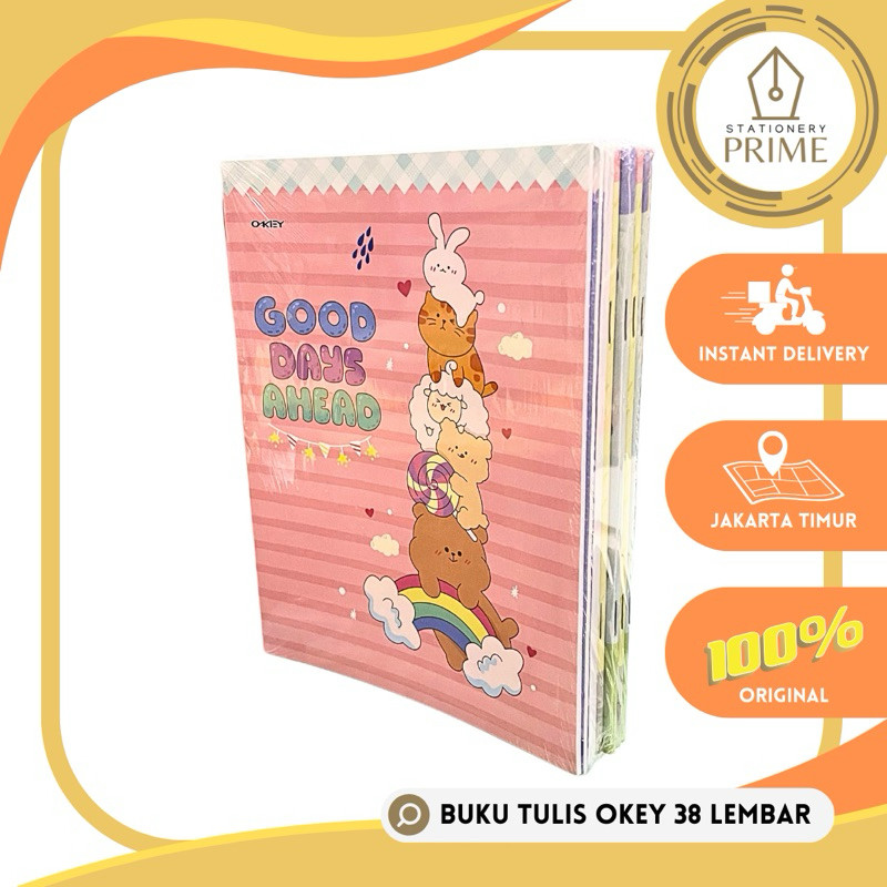 

Buku Tulis OKEY 38 Lembar ( 1 Pack isi 10 Buku )