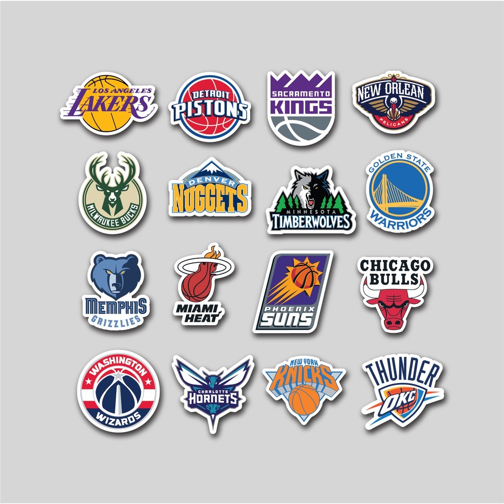 

Stiker Pack Nba Team | Sticker Tumblr | Stiker Laptop Koper Helm