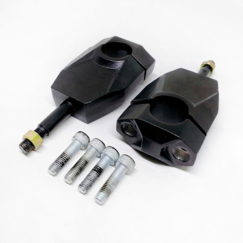 RAISER RISER STANG STIR FATBAR KLX 150 BF CRF DTRACKER BESI TINGGI warna hitam variasi motor