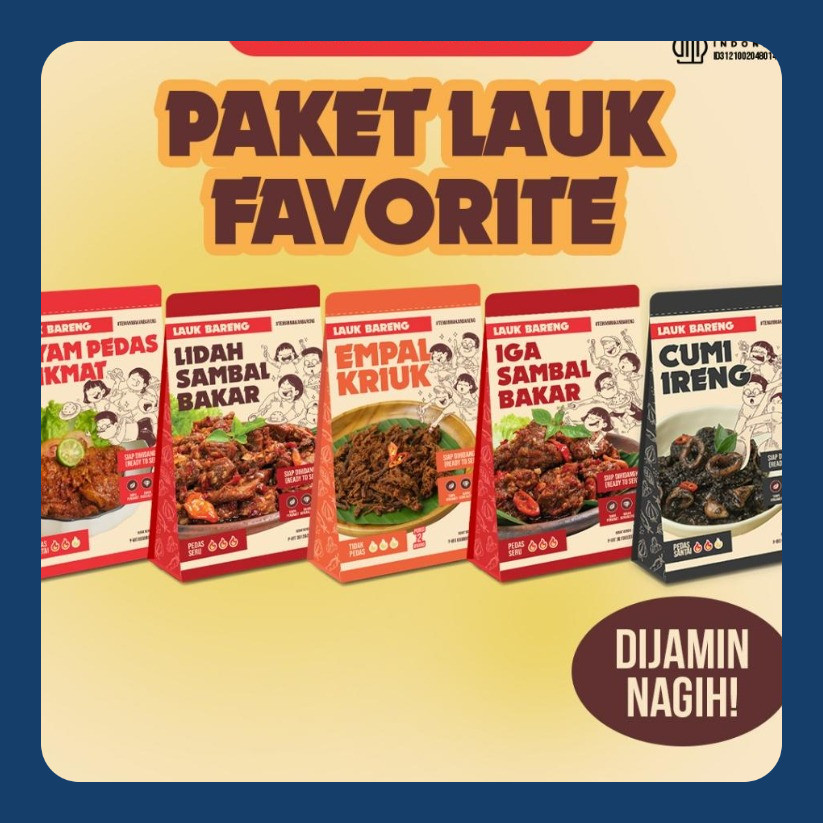 

Lahap Bareng - Paket Lauk Favorit 2 Lauk | Makanan Instant Ready to Eat, Real Food, Praktis & Tanpa Pengawet | Cumi Pedas Iga Sambal Bakar