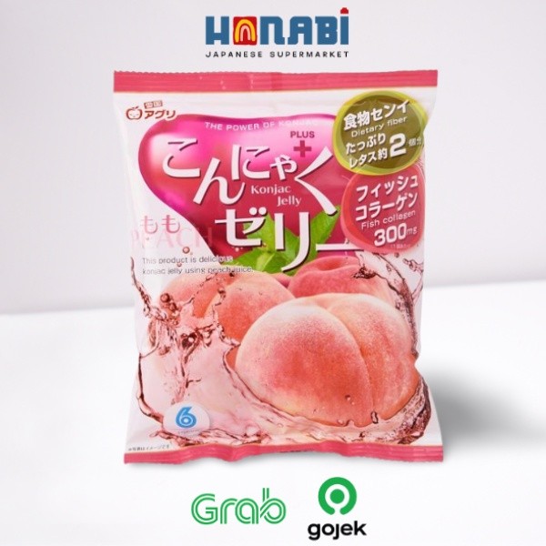 

Yukiguni Aguri Konjac Jelly Peach 108g - Jelly Rasa Peach Made In Japan