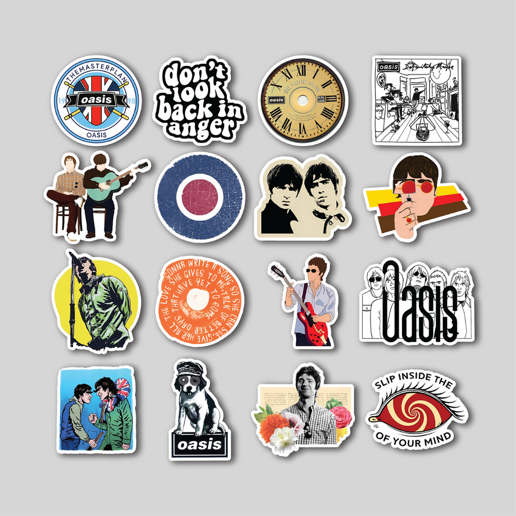 

Sticker Pack Oasis | Sticker Tumbler | Stiker Laptop Koper Helm