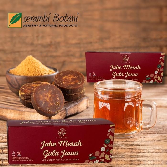 

COD Minuman Jahe Merah Gula Jawa Asli Serambi Botani Official - isi 4 pcs