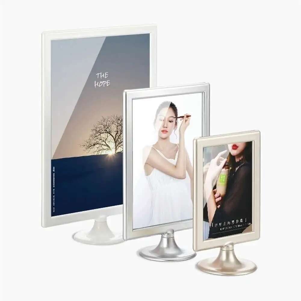 

A5 Gold Silver Photo Display Frame Plastic Price Poster Label Rack 1PCS