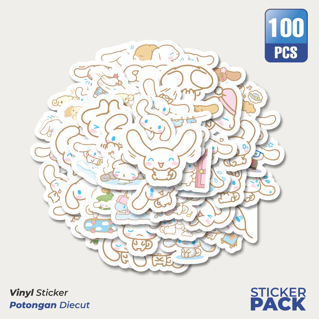 

Stiker Vinyl Stiker Kartun Cinamonroll Versi 2 Waterproof Aesthetic- Untuk Laptop, Motor, dan Helm - Paper Stationery Pack