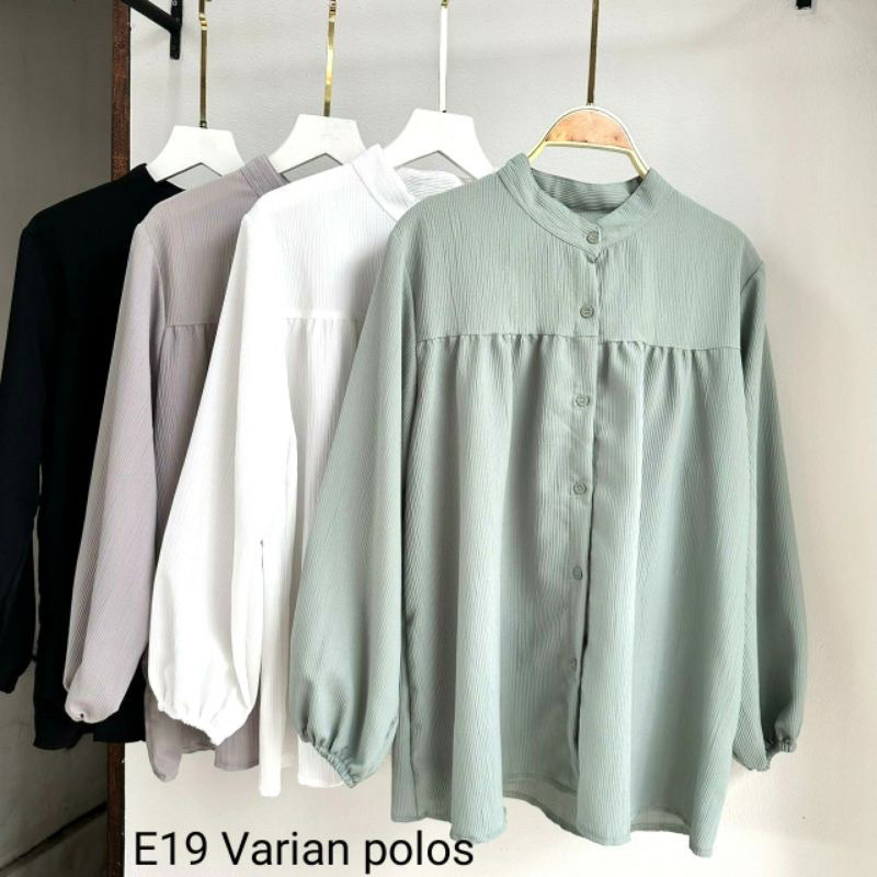 Premium Crinkle Motif Rose | VELLA Blouse Crinkle