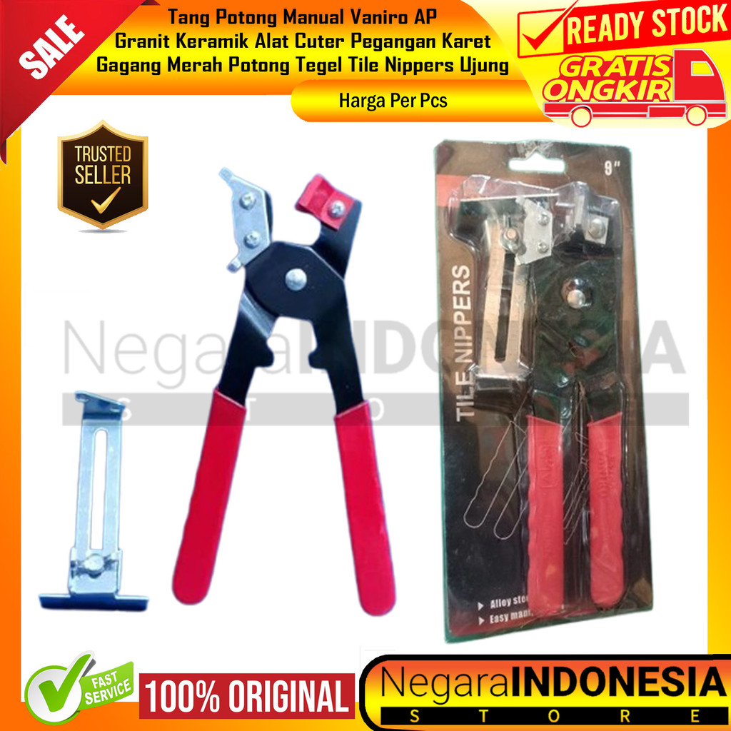 Vaniro Wolf Tang Keramik 9 Inci Alat Cutter Kramik 22,86 Cm Cuter Kater Potong Granit Geranit Manual