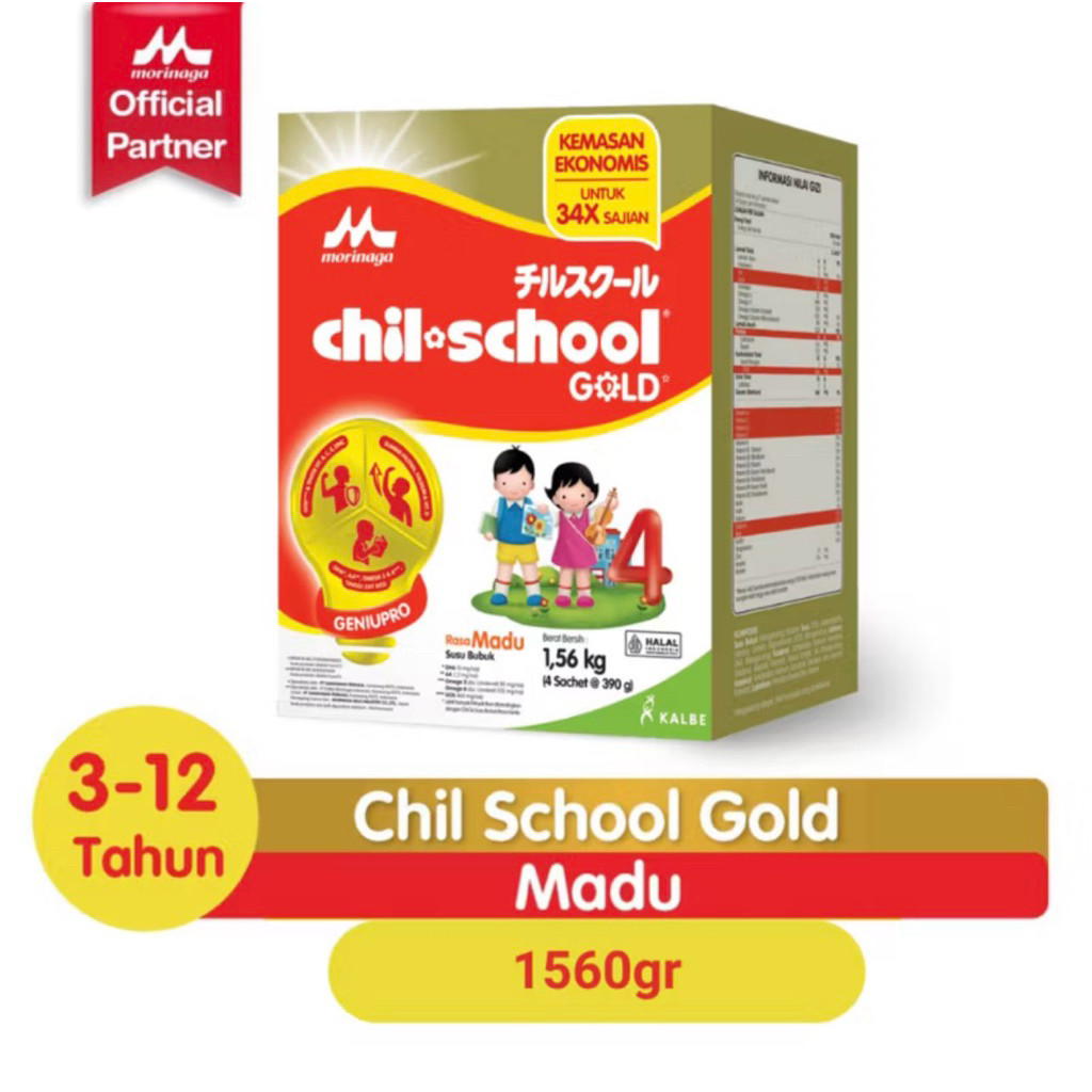 

Morinaga Chil School Gold 1560gr Rasa Madu TERMURAH