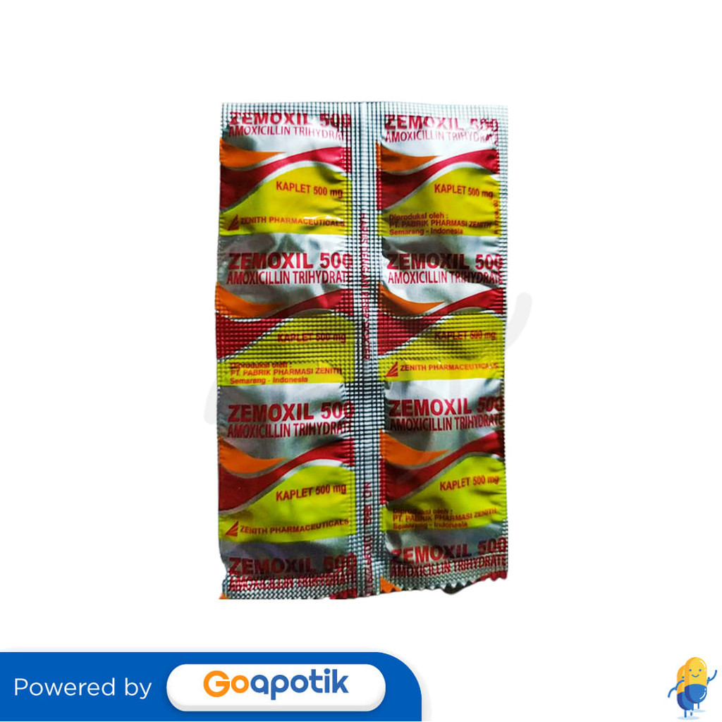 Zemoxil 500 Mg Strip 10 Kaplet