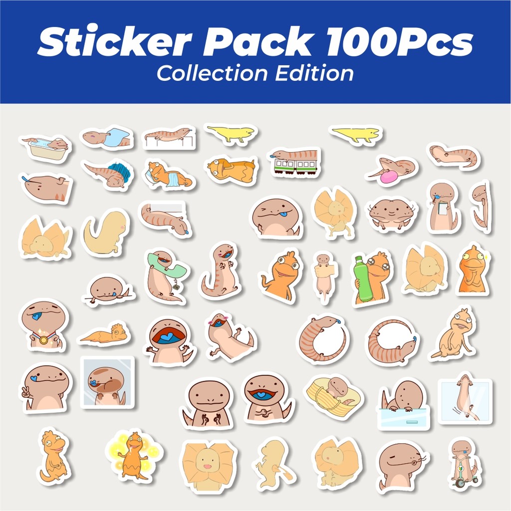 

Hot Sticker Hewan Cicak Lucu Anti Air Stikers Berperekat Waterproof Sticker Decal Buat Motor Helm Buku Journal Koper Casing HP Laptop Botol Minum