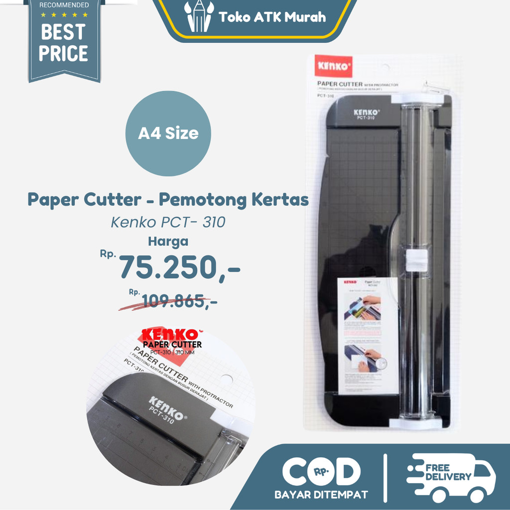 

Pemotong Kertas A4 / Paper Cutter Kenko PCT- 310