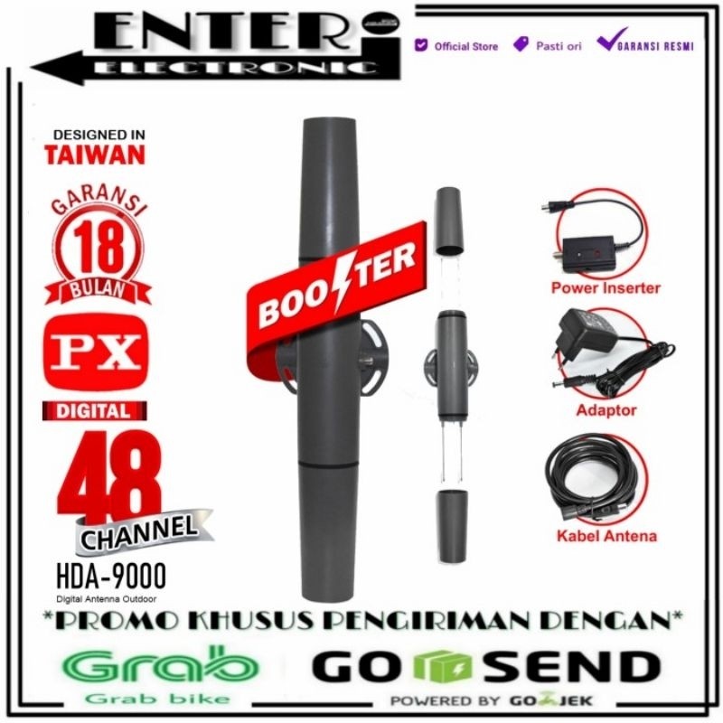 PX ANTENA HDA9000 - PX INDOOR OUTDOOR THE BEST TYPE ANTENA LUAR DALAM TYPE TERBAIK TV LED DIGITAL PX