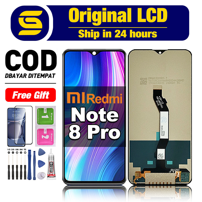 LCD Redmi Note 8 pro Ori fullset asli touchscreen original 100% lcd For Glass Digitizer COD