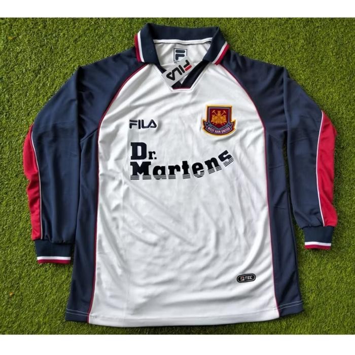 Jersey Retro Westham united away 99 Classic dr martens - S