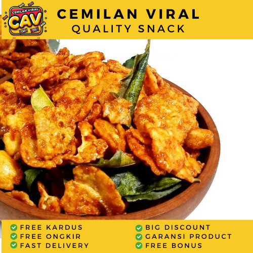 

CAV EMPING THAILAND 500gr Emping Thailand Daun Jeruk Emping Thailand Pedas Manis Emping Thailand