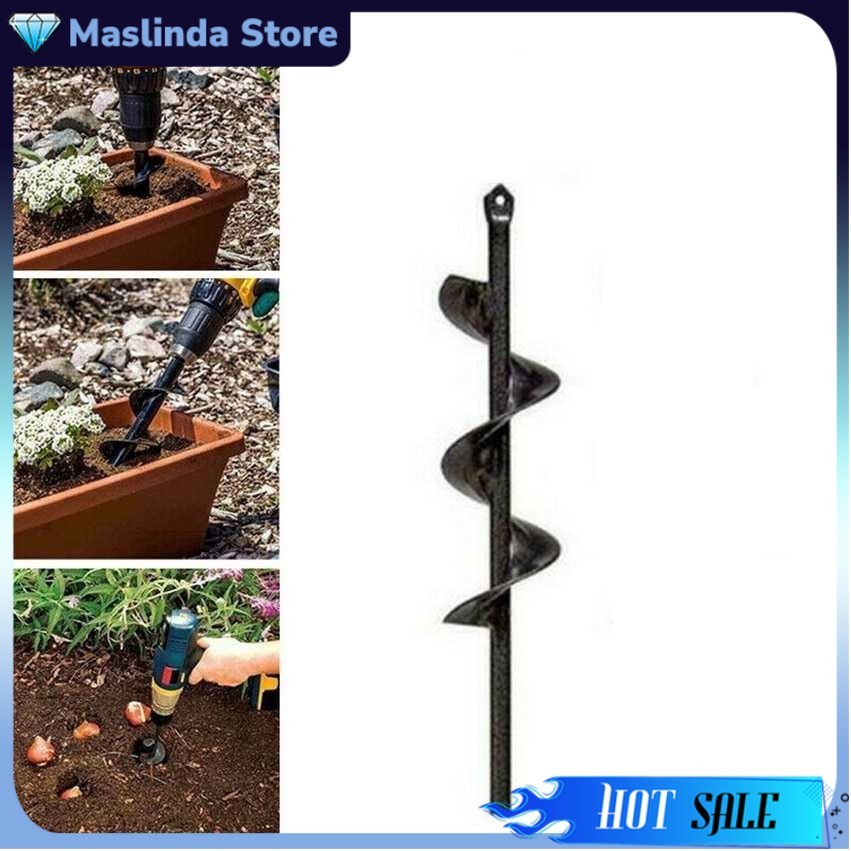 MPT Mata Bor Penggali Tanah Garden Drill Steel Titanium Spiral