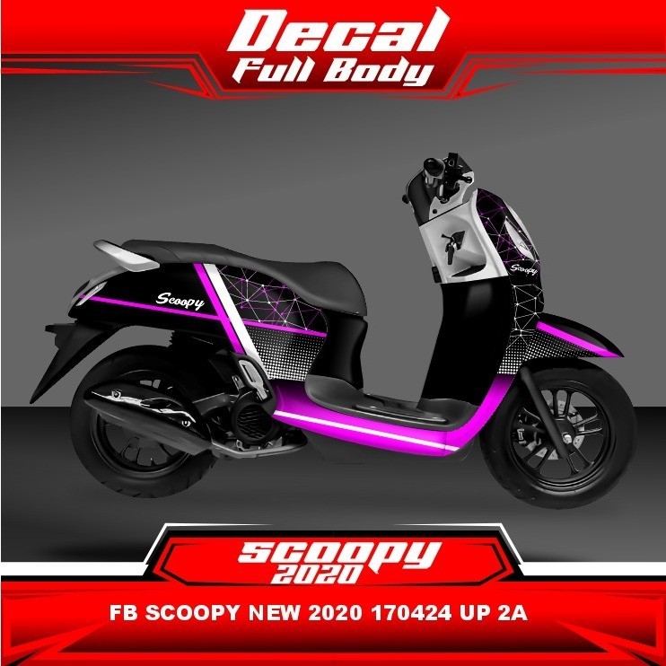 Stiker Sticker Decal Motor Scoopy New 2020 Full Body