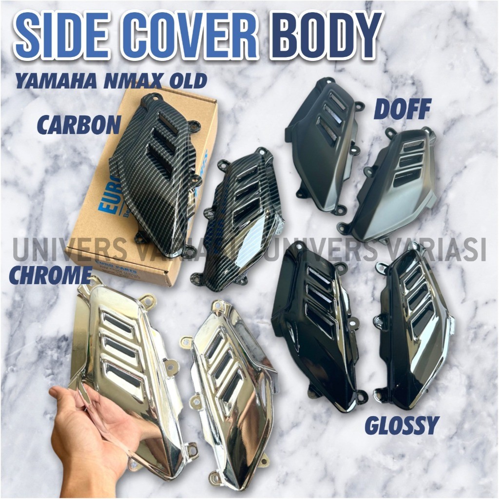 Cover Body Samping NMAX Old Tahun 2015 2016 2017 2018 2019 Model Sirip Hiu Bolong Abs Tebal Side Cov