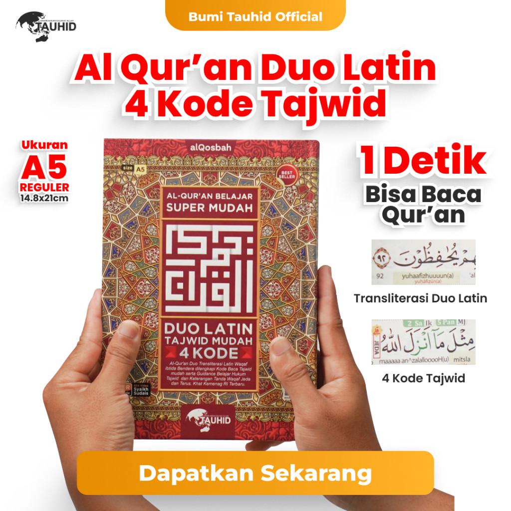 

Alquran Duo Latin A5 Tajwid Mudah 4 Kode Al Quran Super Mudah Baca Edisi Spesial 2024