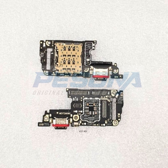 FLEXIBEL FLEXIBLE FLEKSIBEL CON  CONNECTOR KONEKTOR CAS TC CHARGER SIM MIC VIVO V21 4G V2066 / V21 5