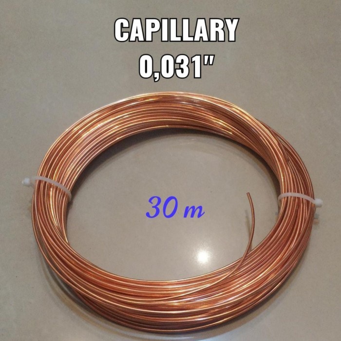 Pipa Kapiler Capillary Tube Kulkas Freezer Showcase 0.031 0.31 Rol