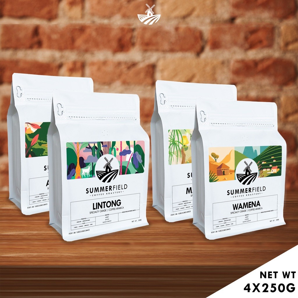 

Kopi Arabika Bundle BEST SELLER 4 x 200g (Gayo, Lintong, Mandailing,Papua) Specialty Grade