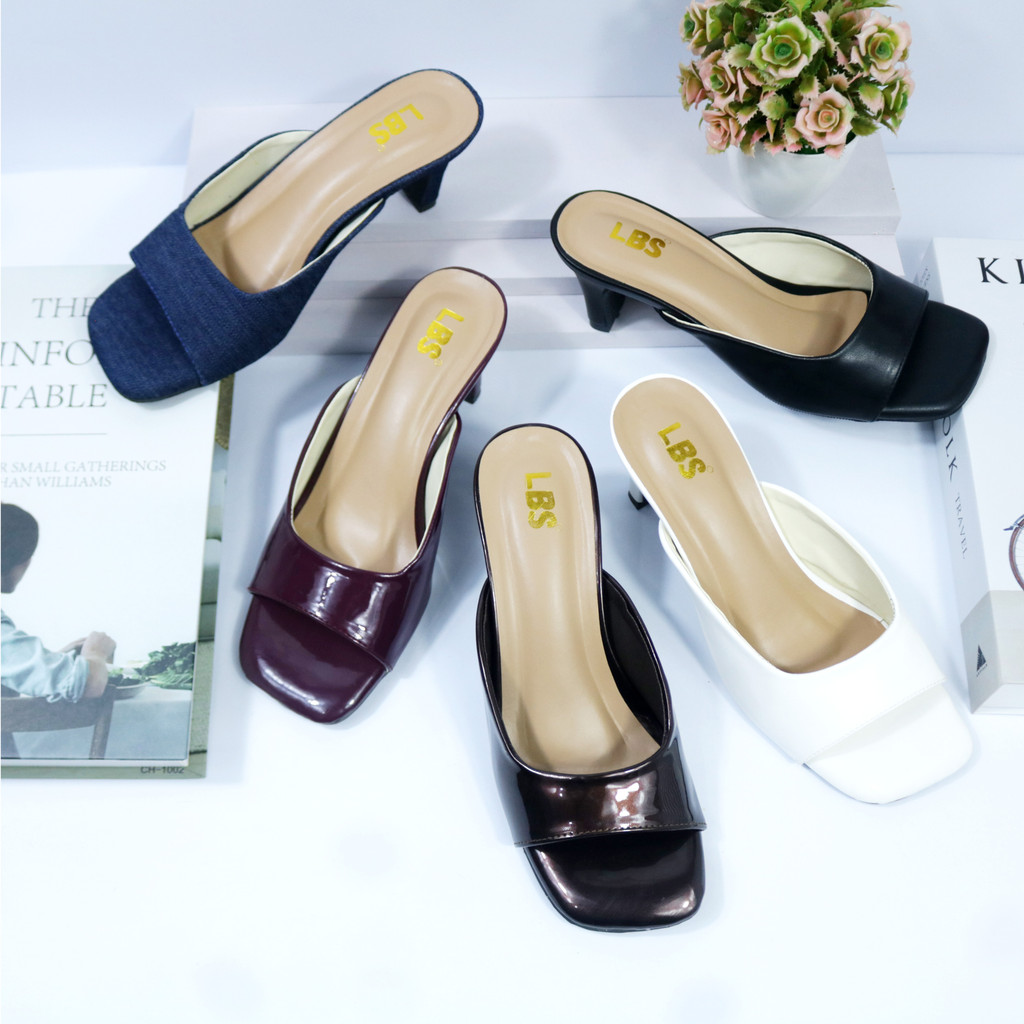 Sandal Heels Wanita 7 CM ukuran 37 sd 41 Sandal High Heels Wanita Dewasa Sandal Hak Heels 7 CM Kekin