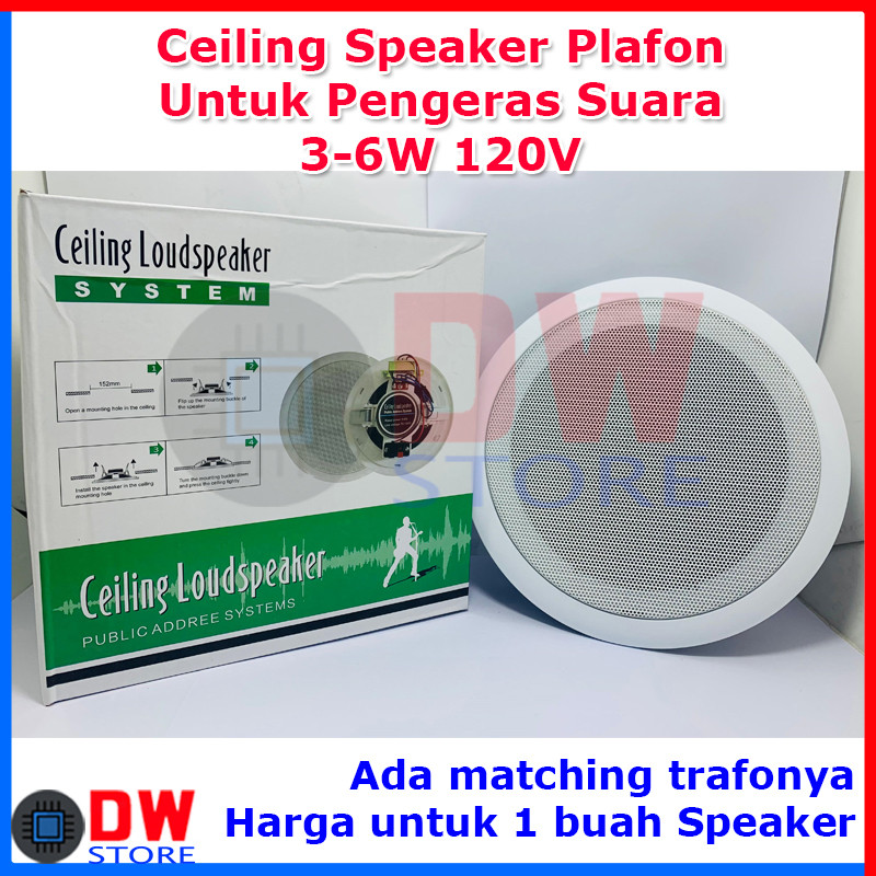 Speaker Pengeras Suara Ceiling Speaker Plafon LoudspeakerCO