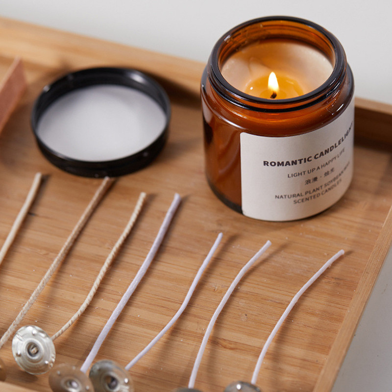 Sumbu Lilin Anyaman Rapat Basis Galvanis Sumbu Lilin Aromaterapi Sumbu Lilin DIY